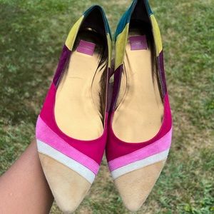 Coach Carlyn Suede Flats in multicolor